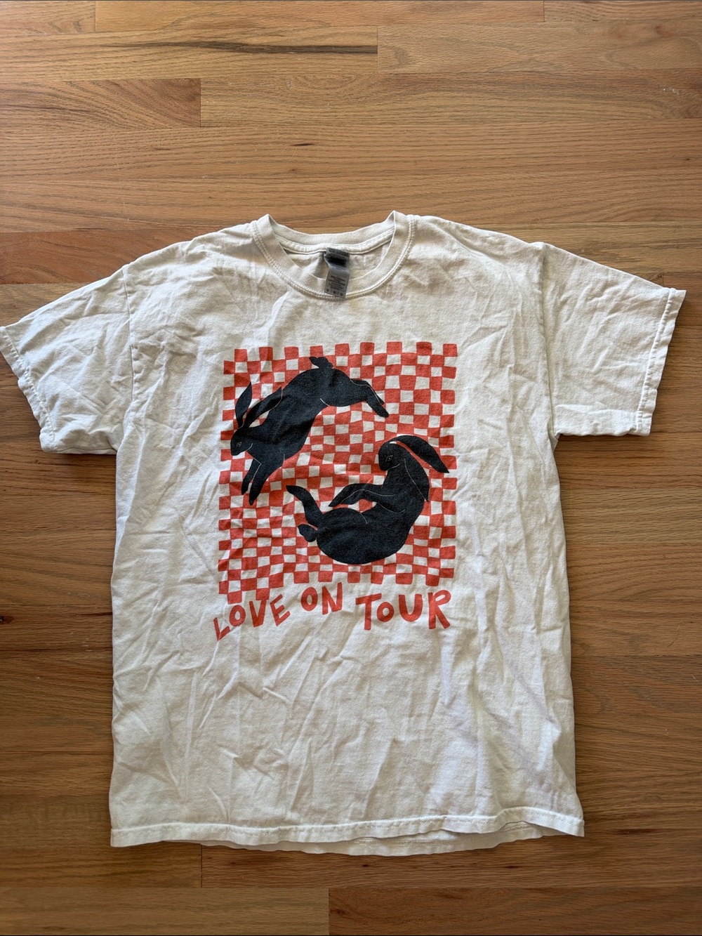 Love On Tour Graphic Short Sleeve Tee - White/Black/Red